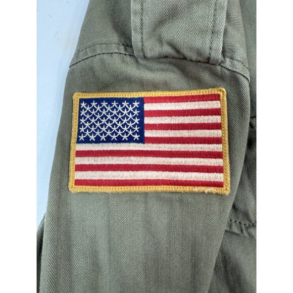 Polo Ralph Lauren Mens M65 Military Field Jacket Size Medium Talon Zipper Green - Picture 9 of 15